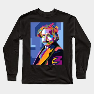 Albert Einstein Cubism WPAP Long Sleeve T-Shirt